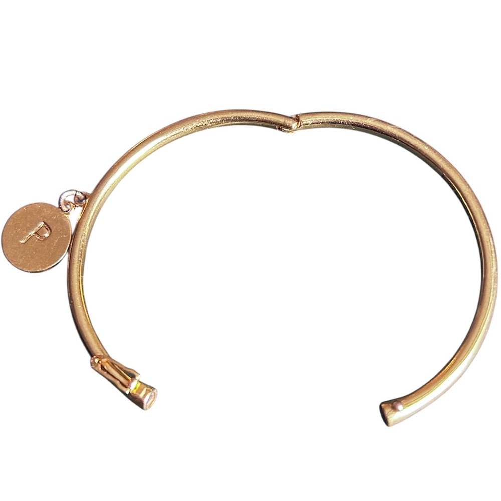 Kate Spade “P” initial monogram bangle bracelet - Picture 4 of 5